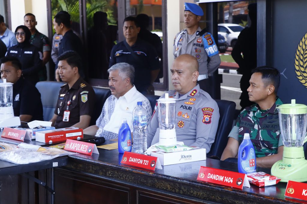 Forkopimda Pinrang Musnahkan 2,2 Kg Sabu Hasil Ungkapan Kasus Narkoba