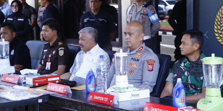 Forkopimda Pinrang Musnahkan 2,2 Kg Sabu Hasil Ungkapan Kasus Narkoba