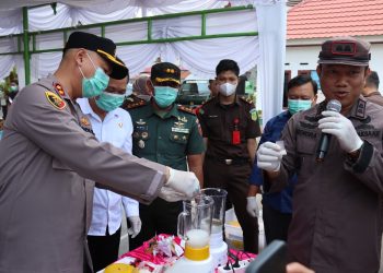 Kapolres Tana Toraja Musnahkan Barang Bukti Yang Telah Memiliki Kekuatan Hukum Tetap