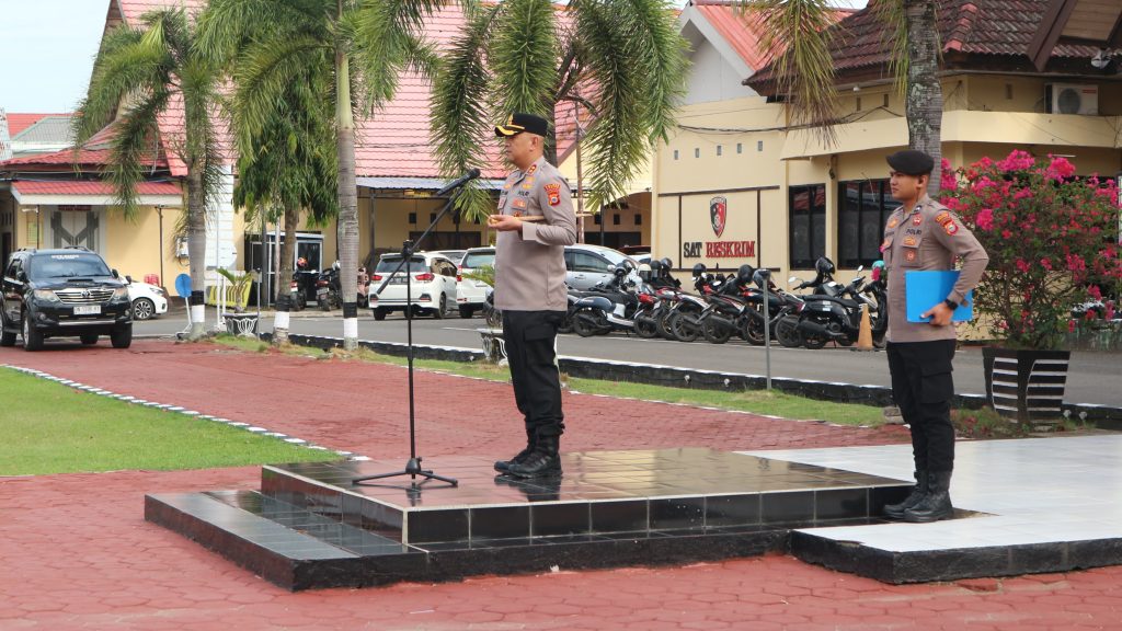 Kapolres Pinrang Tekankan Personel Jaga Etika dan Tindak Tegas Penyalahgunaan Narkoba