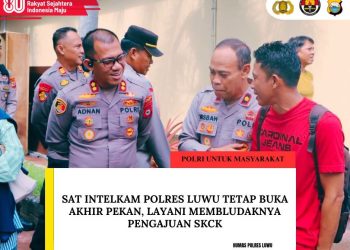 Pemohon SKCK Membeludak, Sat Intelkam Polres Luwu Tetap Buka Akhir Pekan