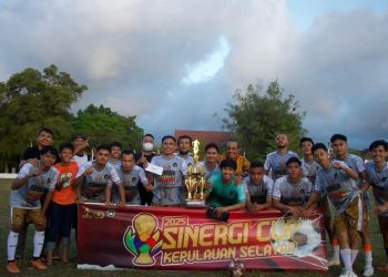 Bhayangkara FC Polres Selayar Juara 1 Turnamen Sepakbola Sinergi Cup 2025