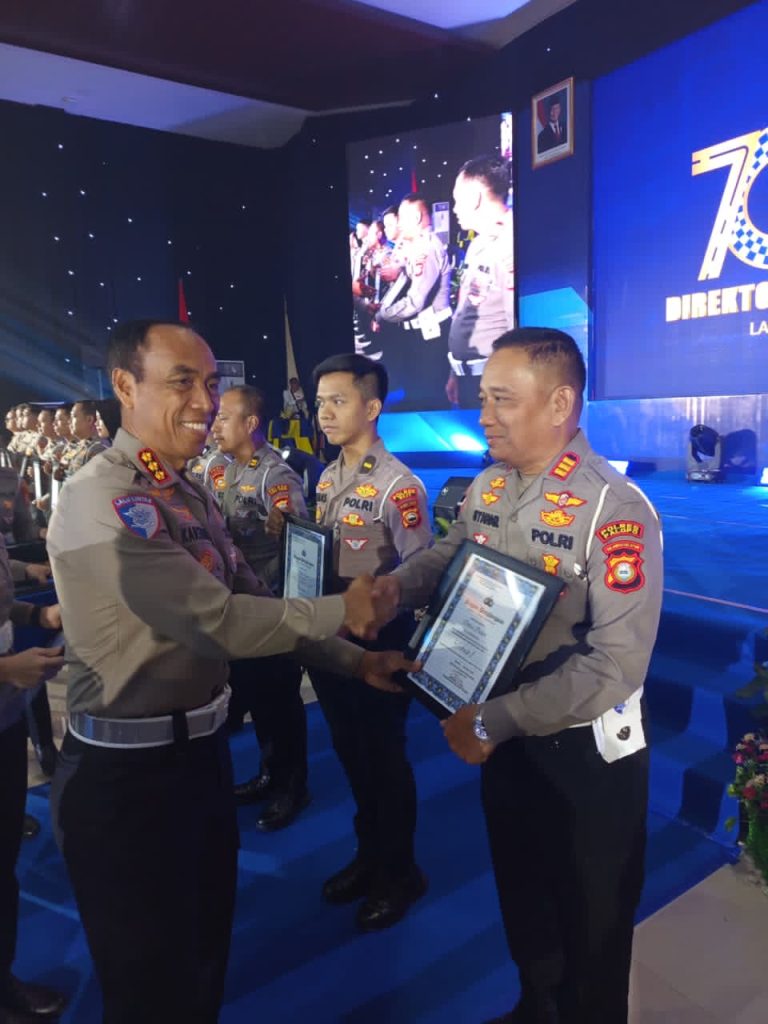 Sat Lantas Polres Palopo Raih Predikat Pertama Bidang Operasional di HUT Lalu Lintas Bhayangkara ke-70
