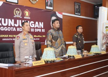 Kapolres Maros Terima Reses Komisi III DPR RI, Bahas Penguatan Hukum dan Kamtibmas