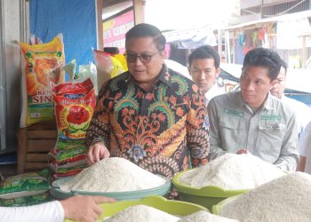 Polres Wajo Dampingi Tim Bapanas Cek Harga Beras di Pasar Mini Sengkang