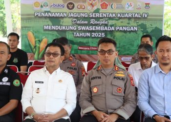Kapolres Soppeng Hadiri Zoom Meeting Penanaman Jagung Serentak Kuartal IV
