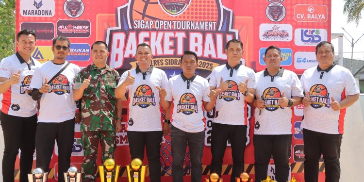 Gelar Turnamen Basket, Kapolres Sidrap: Demi Melahirkan Talenta Berprestasi