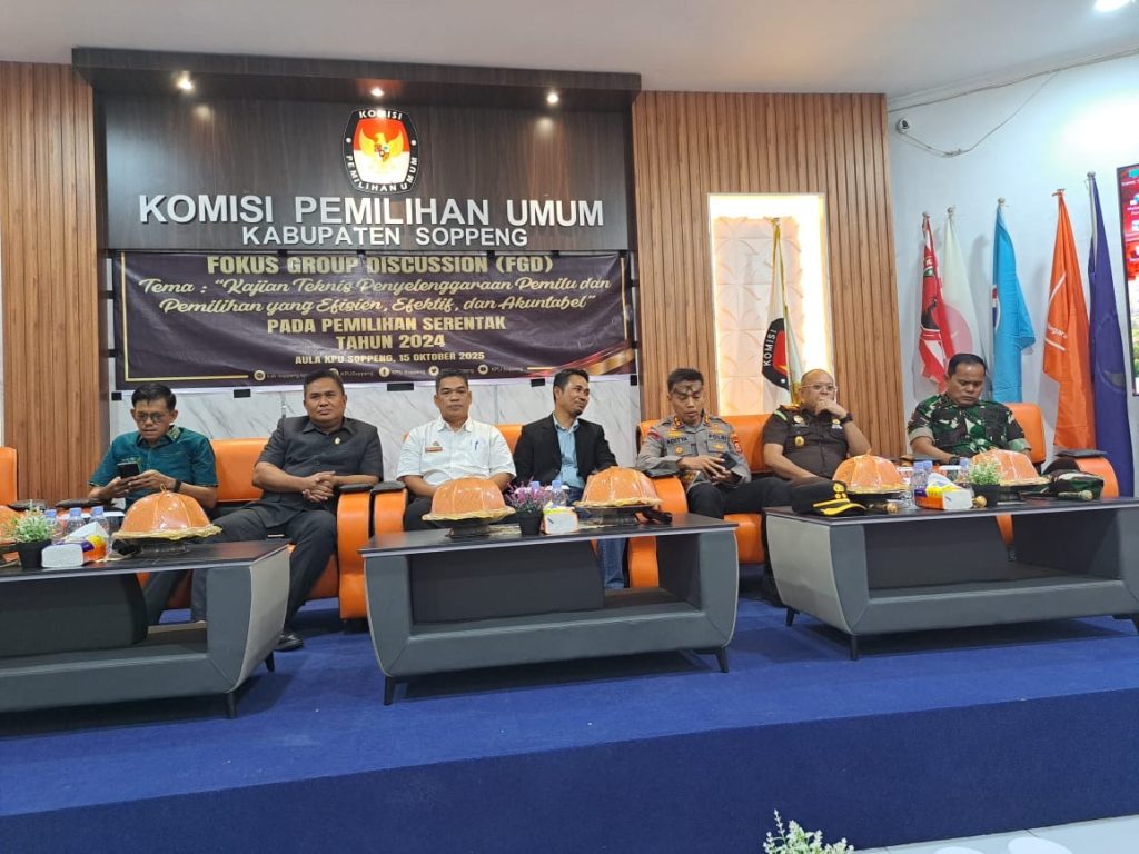 Kapolres Soppeng Hadiri FGD di KPU, Tekankan Pentingnya Sinergitas Dalam Menjaga Kondusifitas