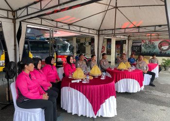 Bhayangkari Cabang Palopo Gelar Pertandingan Voli Dalam Rangka HKGB ke-73