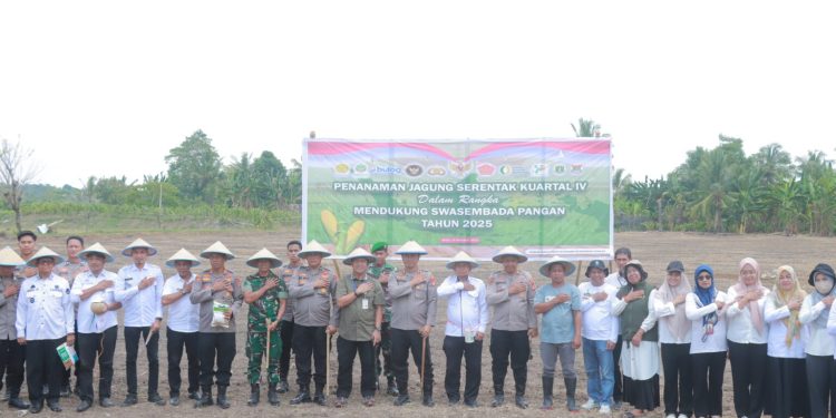 Kapolres Wajo Pimpin Penanaman Jagung Serentak Kuartal IV di Sabbangparu