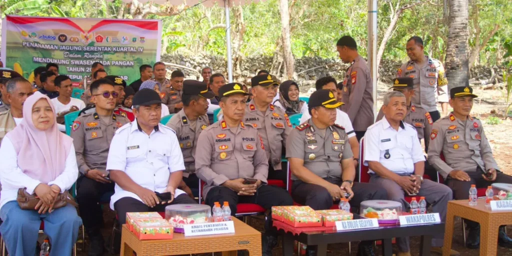 Waka Polres Selayar Ikuti Zoom Meeting Penanaman Jagung Serentak Kuartal IV