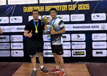 Kasat Reskrim Polres Selayar Sukses Antar Tim Polda Sulsel Juara Bulutangkis Piala Gubernur