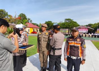 Kapolres Jeneponto Pimpin Apel Gelar Pasukan, Operasi Zebra Pallawa 2025 Siap di Mulai