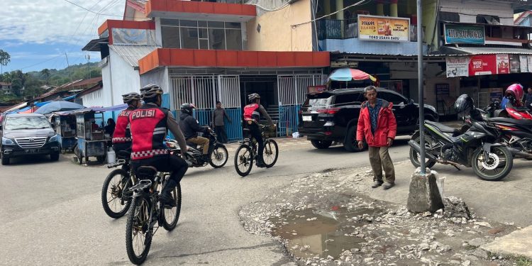 Patroli Sepeda Sat Samapta Polres Tana Toraja, Wujud Nyata Kedekatan Polri dengan Masyarakat