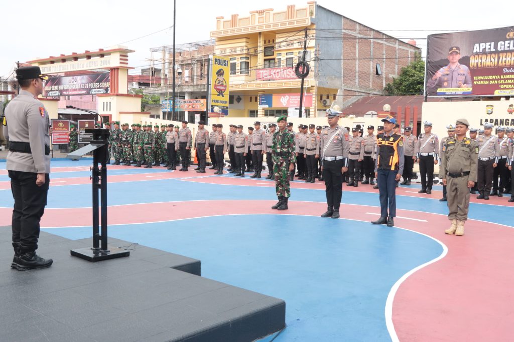Kapolres Sidrap Pimpin Apel Gelar Pasukan Operasi Zebra Pallawa 2025