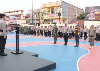 Kapolres Sidrap Pimpin Apel Gelar Pasukan Operasi Zebra Pallawa 2025