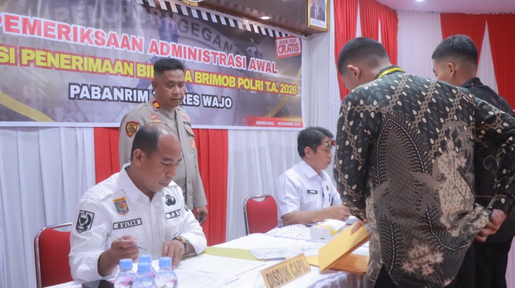 Polres Wajo Gelar Rikmin Awal Penerimaan Bintara Brimob TA 2026