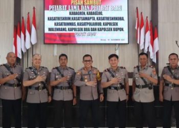 Kapolres Luwu Pimpin Sertijab Sejumlah Kabag, Kasat dan Kapolsek