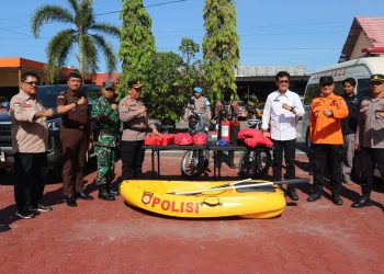 Wakapolres Pinrang Pimpin Apel Kesiapan Tanggap Darurat Bencana 2025