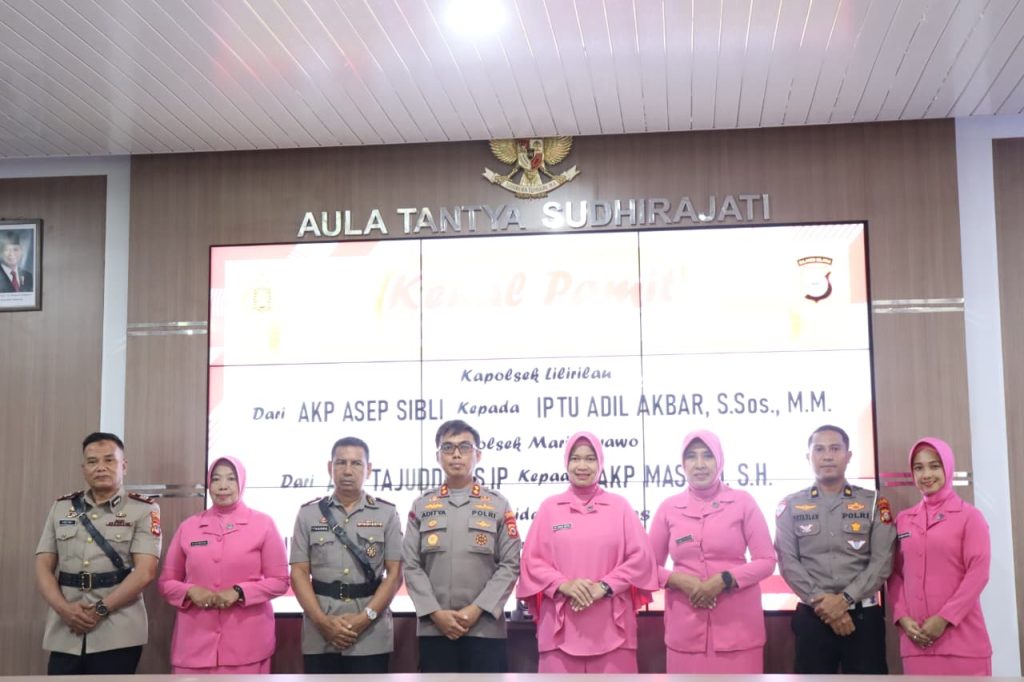 Kapolres Soppeng Pimpin Sertijab dan Kenal Pamit 2 Kapolsek dan Kanit Regident