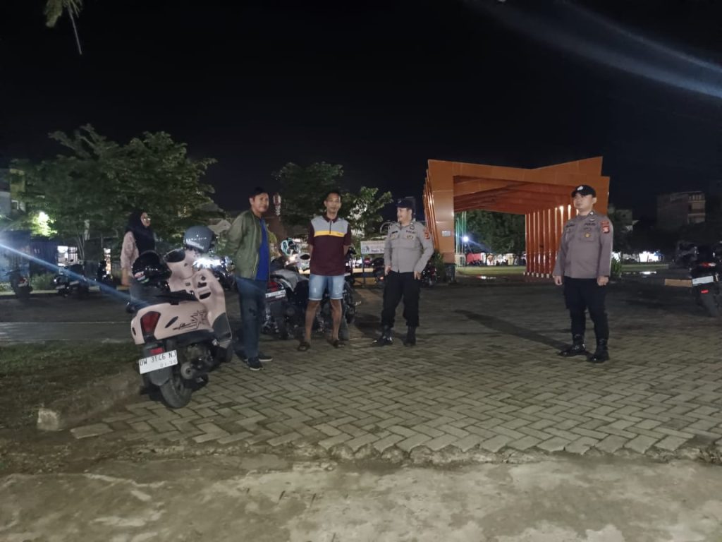 Kapolsek Tempe Polres Wajo Pimpin Patroli Biru di Titik Rawan