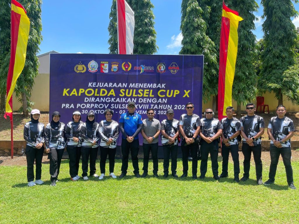 Kapolres Pinrang Ikuti Kejuaraan Menembak Kapolda Sulsel Cup X