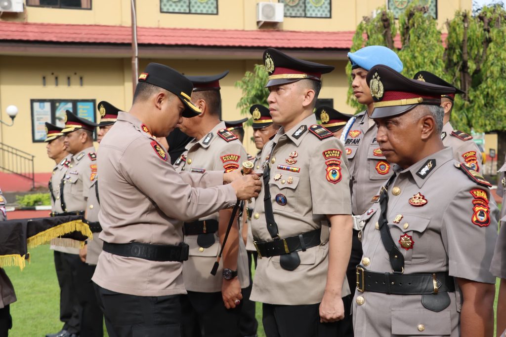 Kapolres Maros Pimpin Sertijab Kabag, Kasat dan Kapolsek