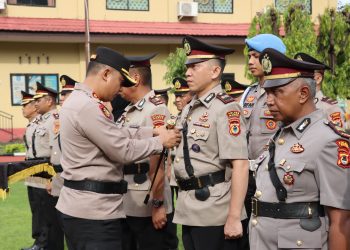 Kapolres Maros Pimpin Sertijab Kabag, Kasat dan Kapolsek