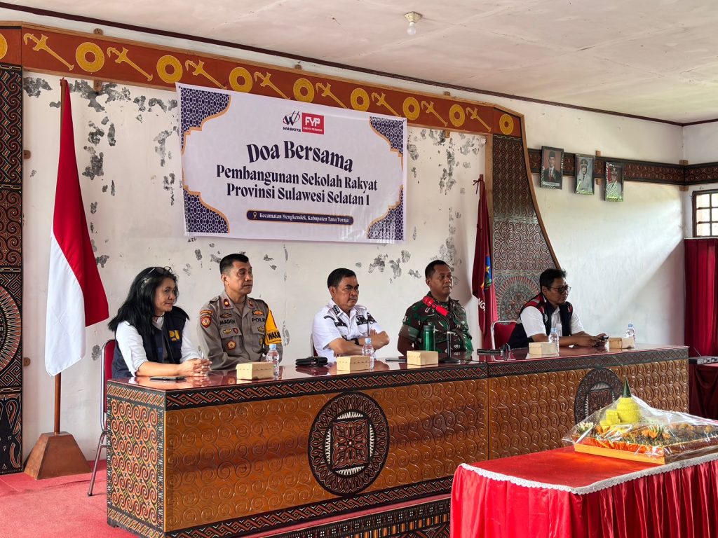 Wakapolres Tana Toraja Hadiri Doa Bersama Pembangunan Sekolah Rakyat di Mengkendek