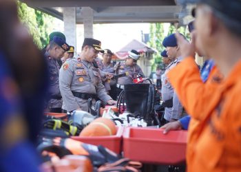 Hadapi Potensi Bencana Alam, Polres Parepare Pegelaran Peralatan SAR Terpadu