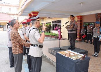 Kapolres Tana Toraja Pimpin Upacara Sertijab 3 Kasat