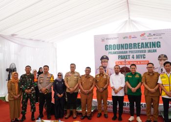 Kapolres Wajo Hadiri Peletakan Batu Pertama Preservasi Jalan Provinsi Sulsel