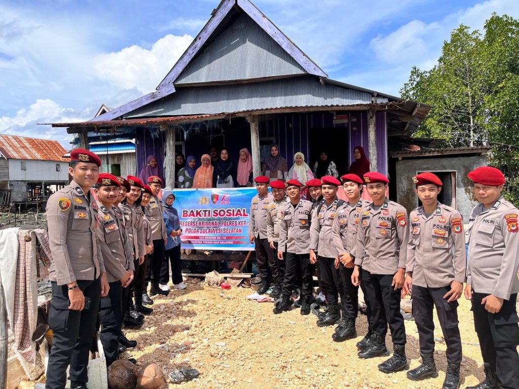 Peringati HUT Reserse ke-78, Satreskrim Polres Selayar Gelar Bakti Sosial ke Masyarakat