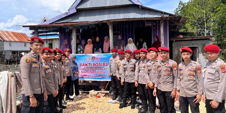 Peringati HUT Reserse ke-78, Satreskrim Polres Selayar Gelar Bakti Sosial ke Masyarakat