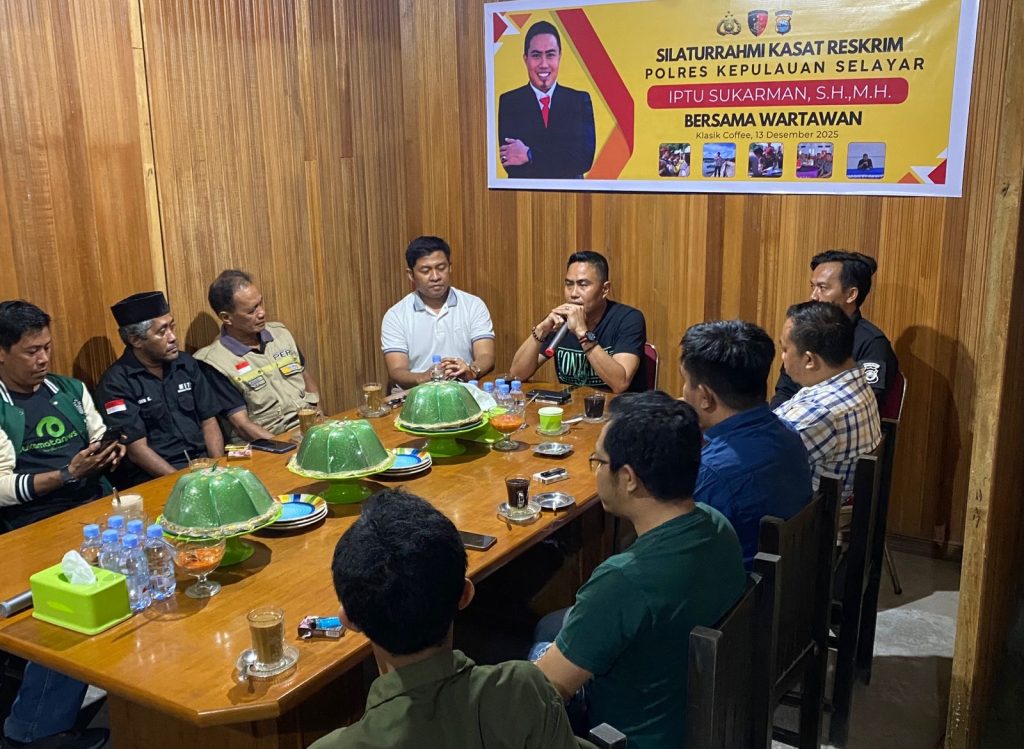 Silaturrahmi Dengan Wartawan, Kasat Reskrim Polres Selayar Tegaskan Visi Melayani dan Keterbukaan