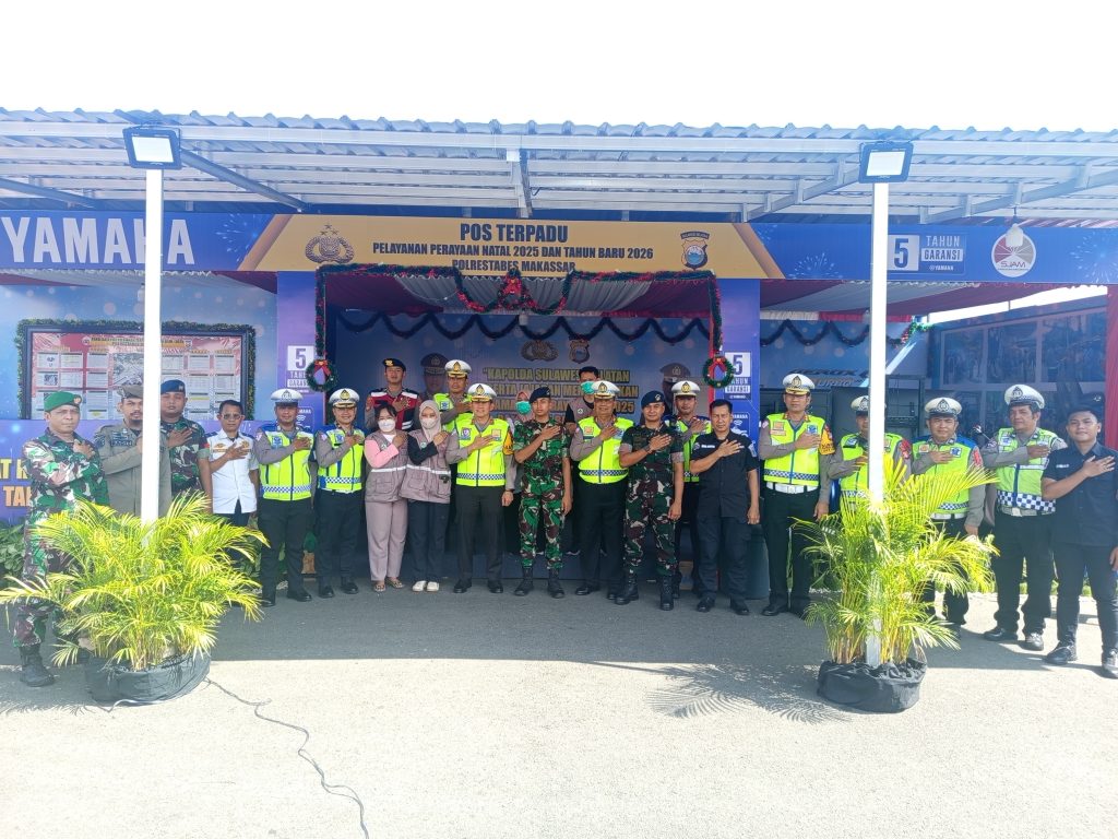 Wadir Lantas Polda Sulsel bersama PJU Cek Sejumlah Posko Operasi Lilin 2025 dan Jalur Mudik Natal
