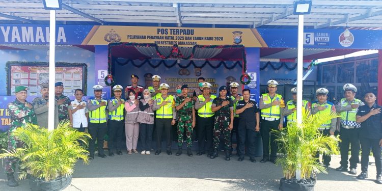 Wadir Lantas Polda Sulsel bersama PJU Cek Sejumlah Posko Operasi Lilin 2025 dan Jalur Mudik Natal