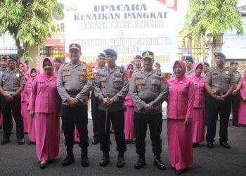 Kapolres Parepare Pimpin Kenaikan Pangkat 92 Personel Polri