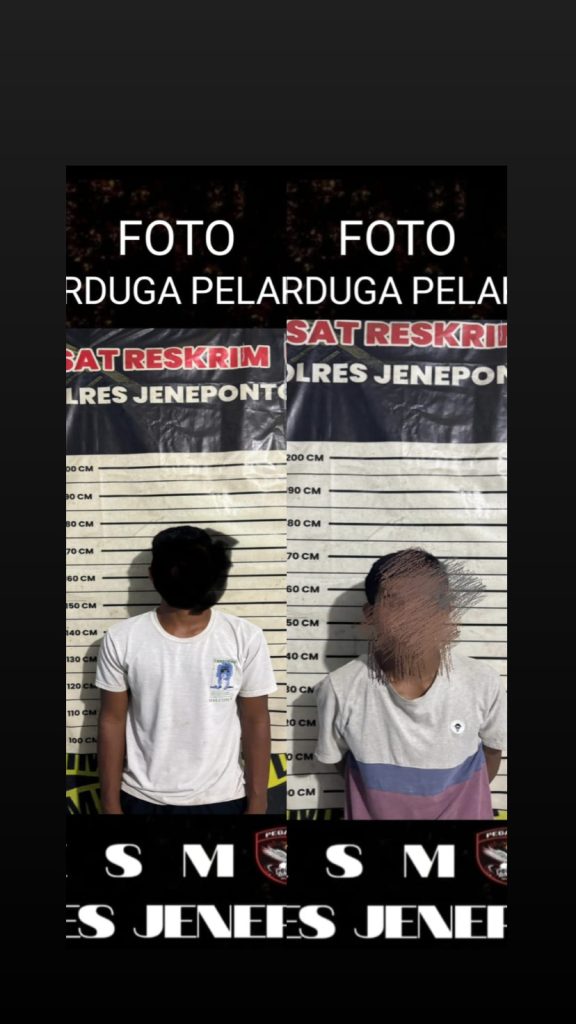 Tim Pegasus Resmob Polres Jeneponto Bekuk 2 Pelaku Pencuri Kabel PLTB