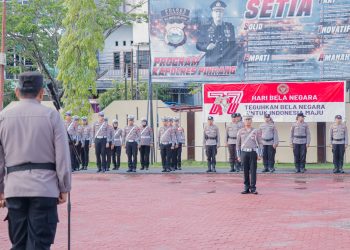 Pimpin ‎Upacara Hari Bela Negara ke-77, Waka Polres Pinrang Tegaskan Pengabdian untuk Bangsa