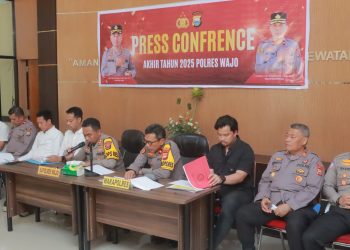 Kapolres Wajo Rilis Capaian Kinerja Selama Setahun, Kasus Kriminal dan Narkoba Turun