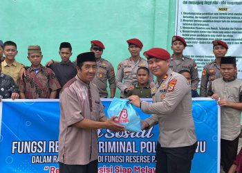 Kasat Reskrim Polres Luwu Pimpin Bakti Sosial Dalam Rangka HUT Reserse ke-78