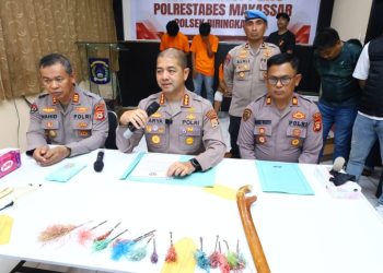 Kapolrestabes Makassar Rilis Pelaku Geng Motor Yang Hendak Melakukan Tawuran