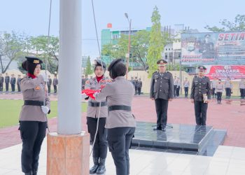 ‎Polres Pinrang Gelar Upacara Pengibaran Bendera di Momen Hari Ibu ke-97 Tahun 2025