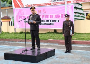 Pimpin Upacara Hari Ibu ke-79, Kapolres Tator Apresiasi Peran Perempuan