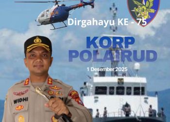 Kapolres Jeneponto Ucapkan Selamat di Hari Ulang Tahun ke-75 Korpolairud