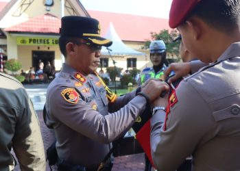 Kapolres Luwu Pimpin Apel Gelar Pasukan Operasi Lilin 2025, Persiapan Pengamanan Nataru