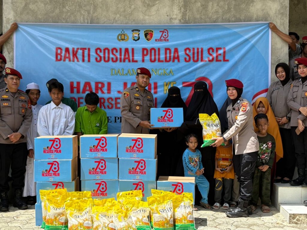 Peringati HUT Reserse Polri ke-78, Sat Reskrim Polres Wajo Gelar Bakti Sosial