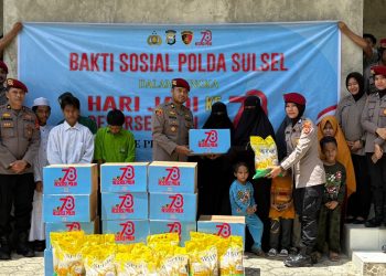 Peringati HUT Reserse Polri ke-78, Sat Reskrim Polres Wajo Gelar Bakti Sosial