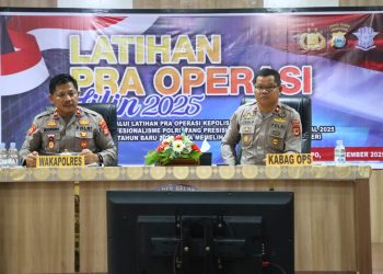 Polres Palopo Gelar Latihan Pra Operasi Lilin Dalam Rangka Pam Nataru